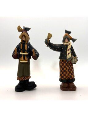 Williraye Studio A Country Church WW2051 Drummer & Bell Ringer Figurines